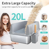 Caja de arena de acero inoxidable con tapa FLARUZIY
