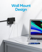 olcorife - Protector de sobretensiones, cable de extensión negro