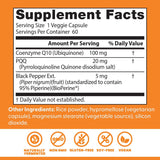 CoQ10 + PQQ Doctor's Best, Apoyo Cognitivo, 60 Veggie Caps