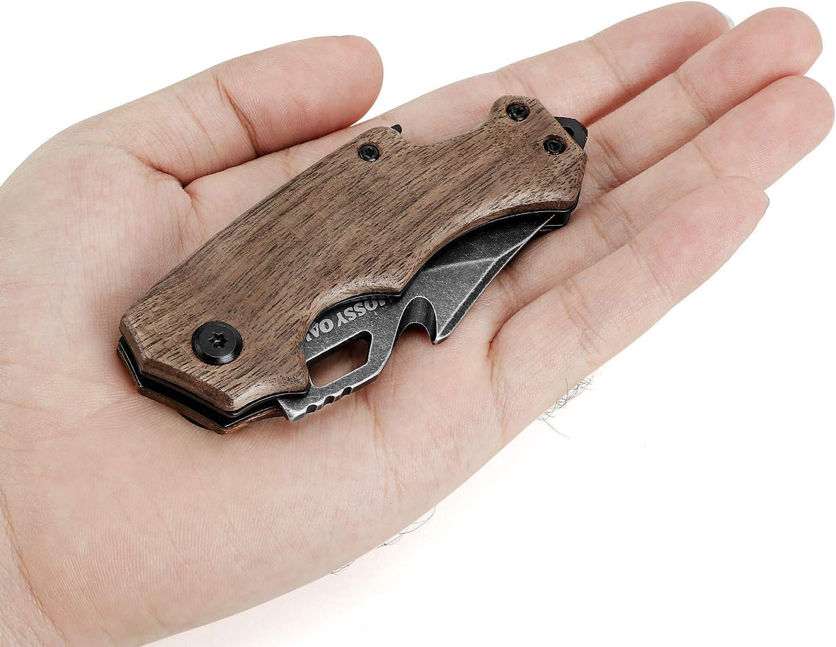 Mini Cuchillo Plegable Multiherramienta con Rompecristales