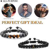Pulseras de cuentas con iniciales para hombre