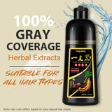 Shampoo de tinte para cabello negro natural 3 en 1 Yocisku