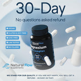 Natural Flow Magnesiación 4X, Complejo Calm y Sueño, 120 Cápsulas