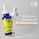 Suero Facial Antiedad Natural con Niacinamida y Baba de Caracol