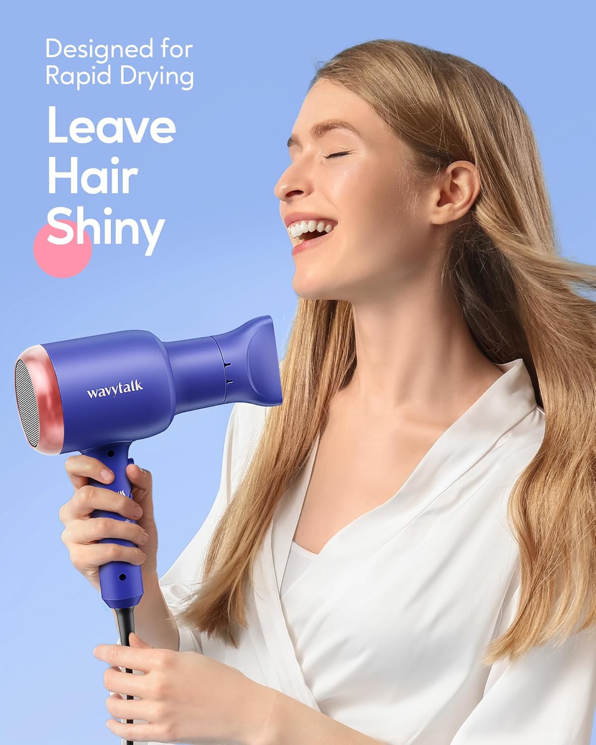 Secador de pelo profesional con boquilla difusora y peine