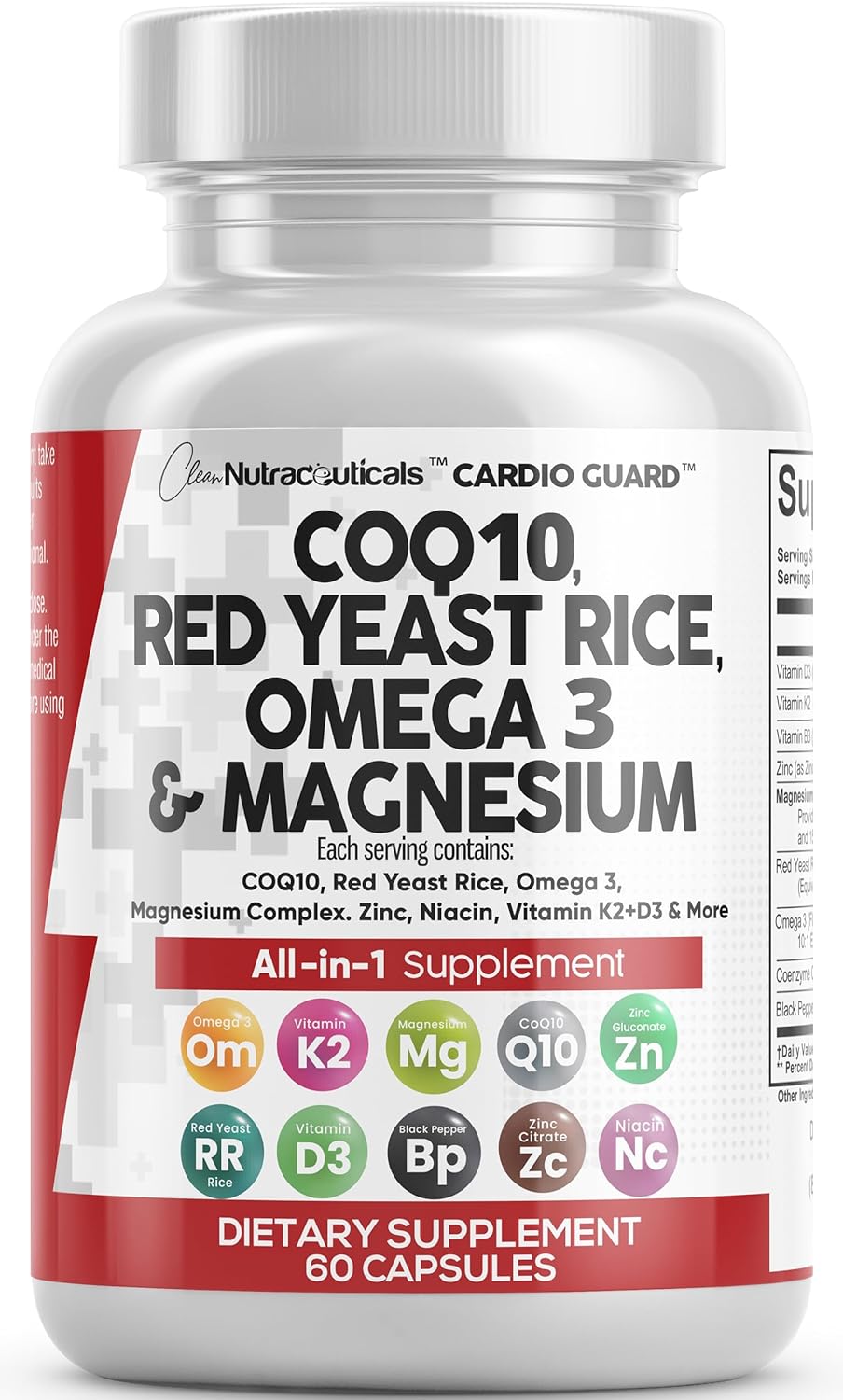 Suplemento Nutricional Clean Nutraceuticals CoQ10 200mg 60 ct