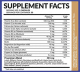 Suplemento vitamínico para los ojos con luteína, zeaxantina, licopeno, arándano, quercetina y más, mezcla patentada totalmente natural que apoya la visión y la salud macular, 60 cápsulas
