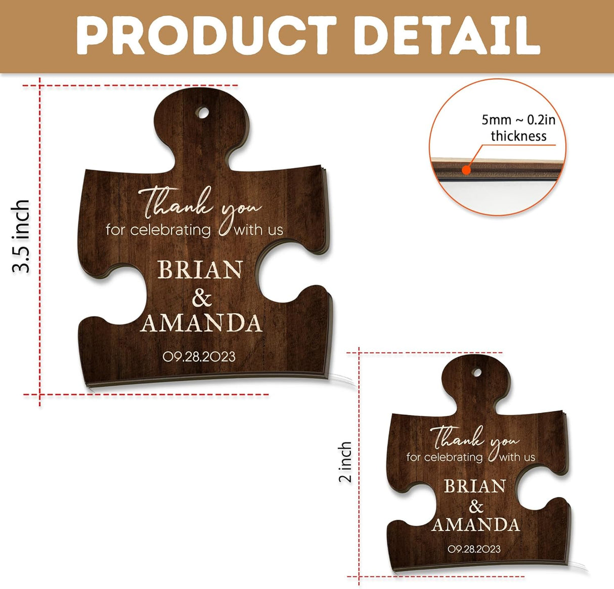 Adornos Personalizados para Boda y Fiesta, Recuerdos y Decoración