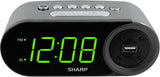 Reloj Despertador Digital Fácil de Leer con Carga USB 2 AMP