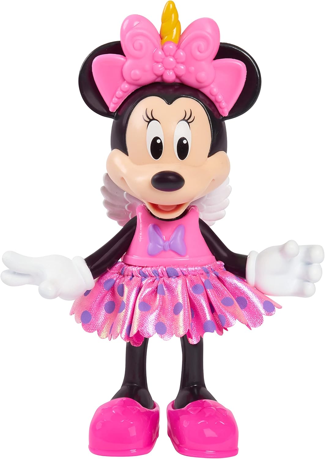 Muñeca Minnie Mouse Fantasía, Just Play, 14 piezas, Juguete 3+