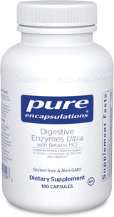 Suplemento Enzimas digestivas Ultra con betaína HCl 180 und