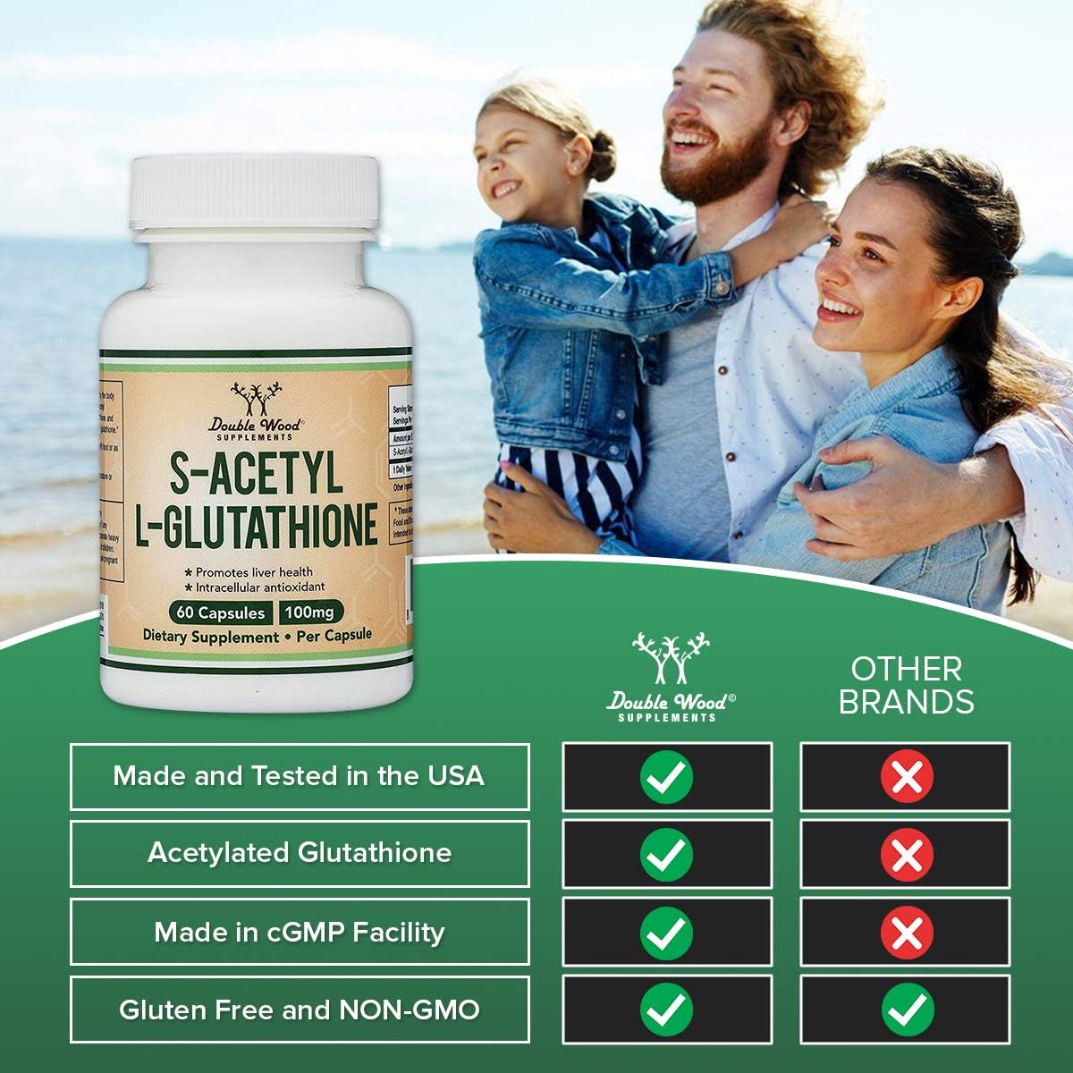 Suplementos Alimenticios L-glutatión 100 mg