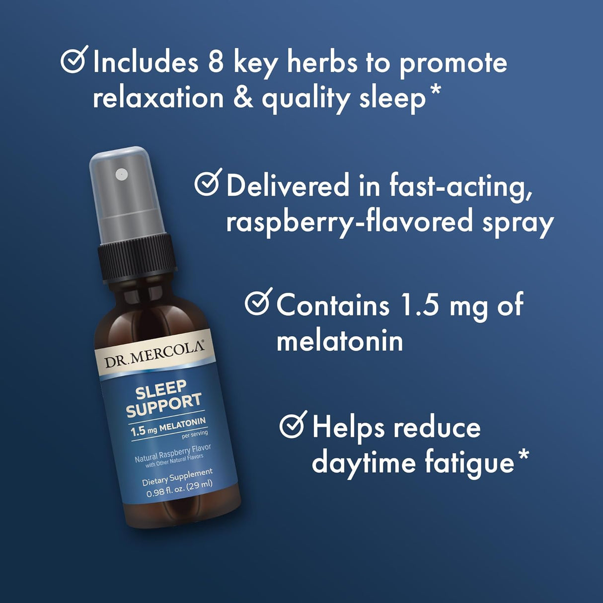 Aerosol de apoyo para dormir de melatonina