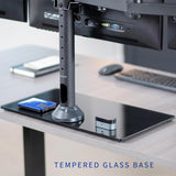 Soporte de Tres Monitores VIVO, Ajustable, STAND-V003FG