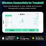 Caminadora Plegable GYMAX, Motor 2.25HP, Control por App