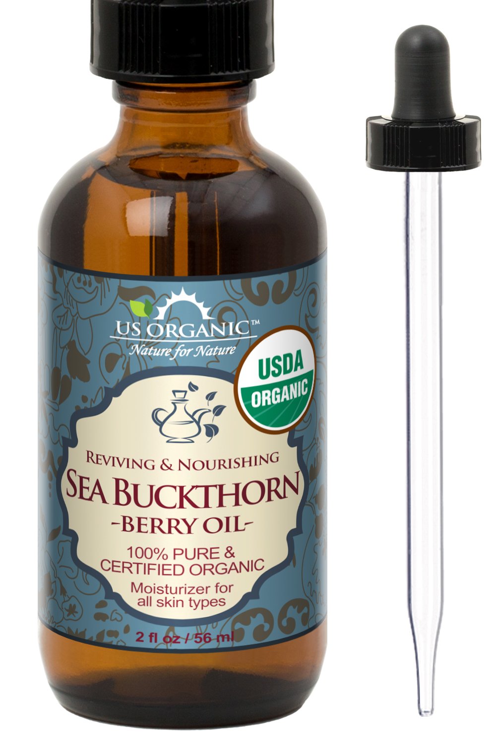Aceite Orgánico de Espino Amarillo Puro y Virgen