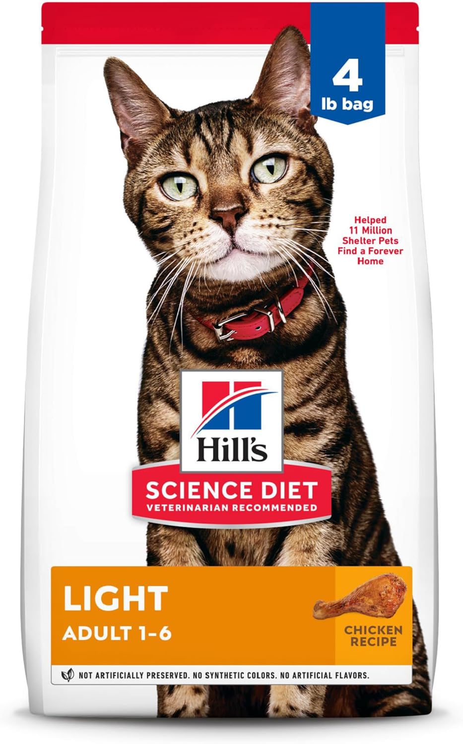 Hill&#39;s Science Diet, alimento seco light para gato adulto