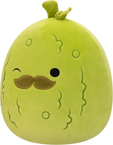 Squishmallows 12 Charles Pepinillo con Bigote - Plush Ultrasoft