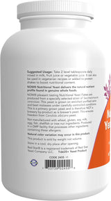 Suplementos Now copos de levadura nutricionales 284 g