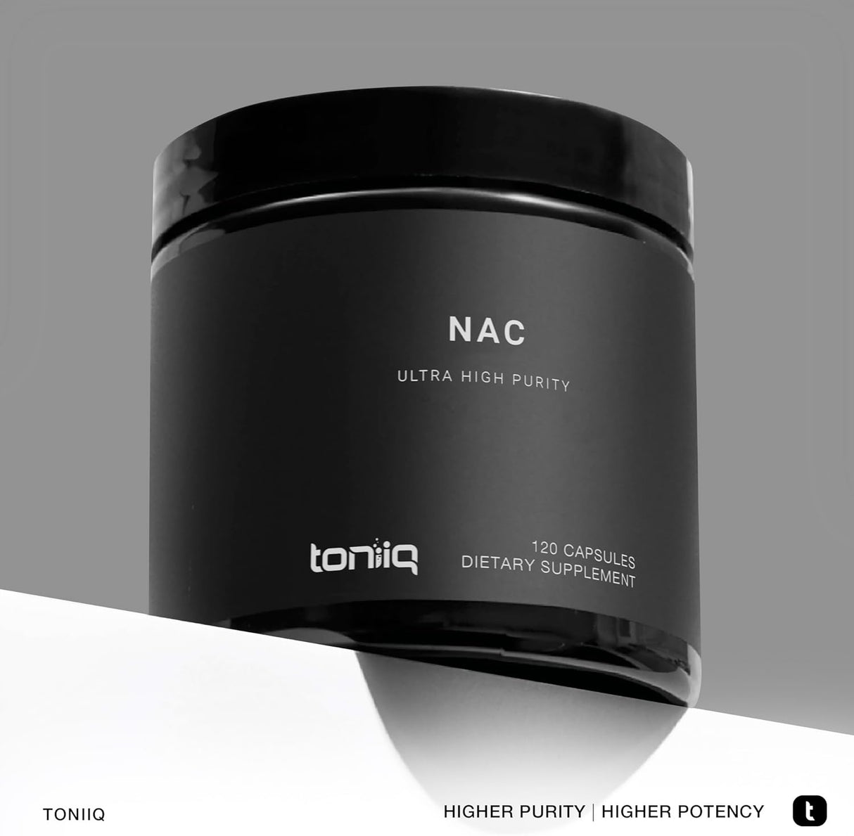 Suplemento NAC 1300mg Toniiq - Alta Pureza - 120 Cápsulas