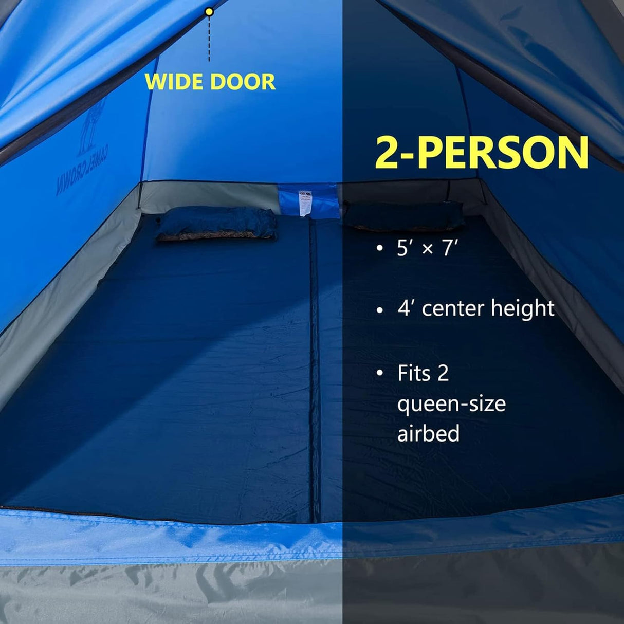 Tienda CAMEL CROWN Carpa de Camping 2/3/4/5 Personas, Ligera