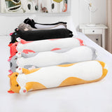 Peluche de Almohada corporal lindo gato marrón