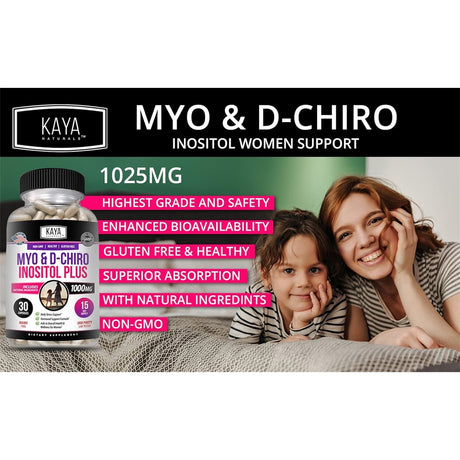 Suplementos Myo &amp; D-Chiro Inositol Plus de estrógeno