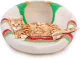 Cueva para Gatos Woolygon - 100% Lana Merino, Diseño Plegable