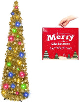 Árbol de Navidad Pop Up MACTING con Luces y Brillo 5FT