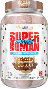 Suero de proteínas Alpha Lion Superhuman, sabor cacao, 28 porciones