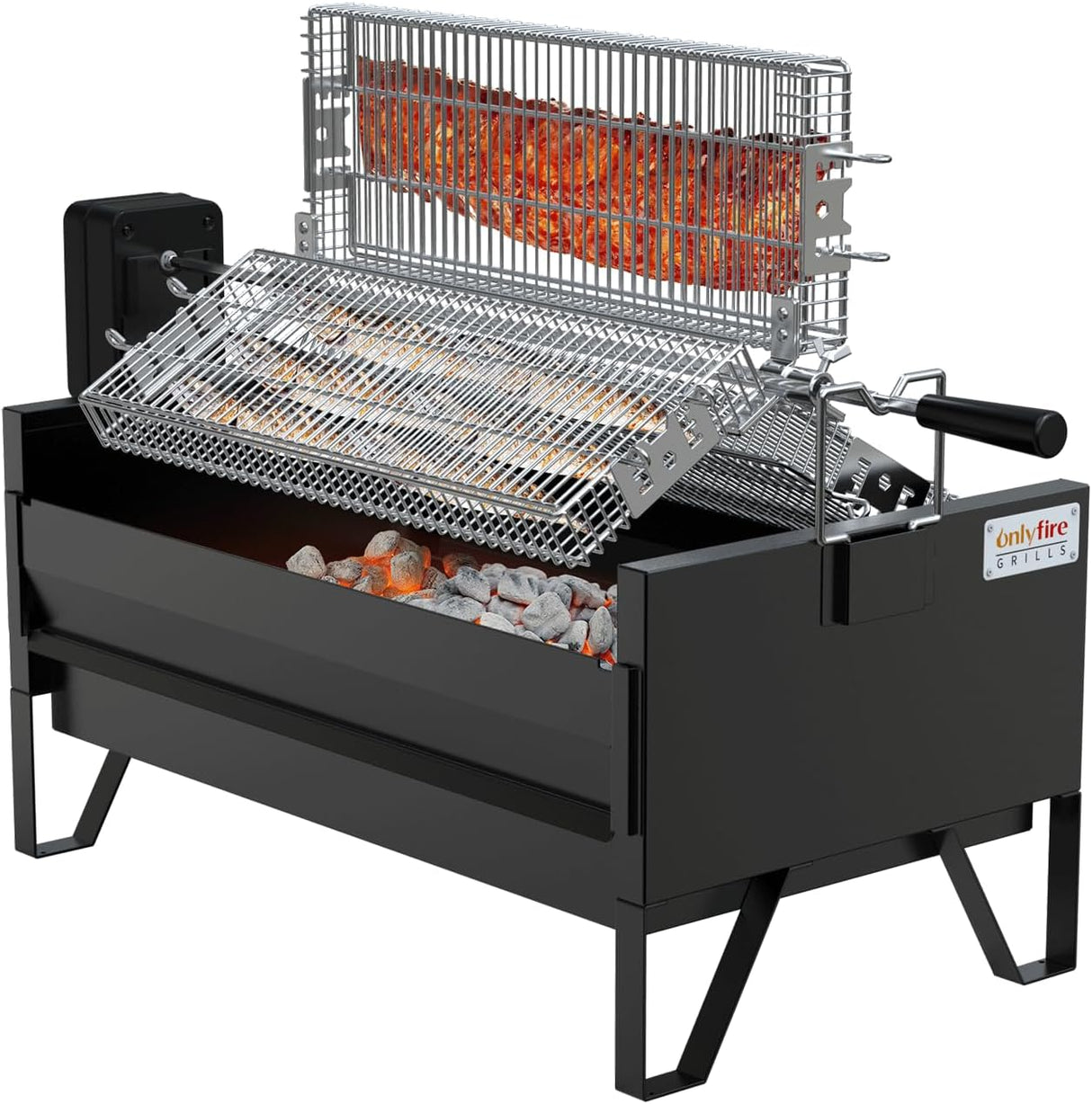 Kit de asador Onlyfire 2 en 1 con 3 cestas y parrilla 24