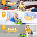 Juguete Musical para Bebés, Desarrollo, Bilingüe, Modelo Tortuga