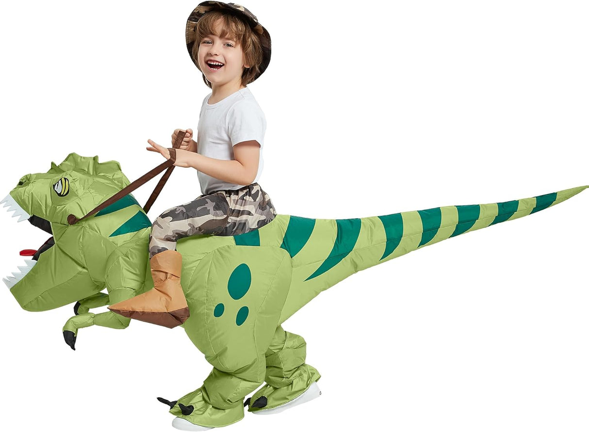 Disfraz Inflable Casa T-Rex para Niños, Divertido, Halloween