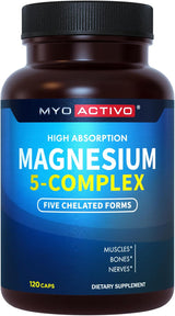 Complejo de Magnesio 5-en-1 Alta Absorción | 120 Cápsulas
