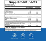 Suplemento diario de hierro y multivitaminas Dr. Wholeness, energía y ferritina, 30 cápsulas