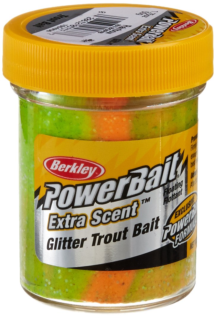 Berkley PowerBait Glitter Trout Bait, Rainbow 1.75 onzas