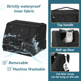 Caja de arena portátil de viaje mejorada para gatos Petsfit