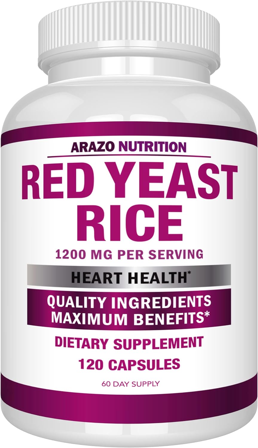 Suplemento Rojo Levadura Arroz Extracto 1200 mg Vegetariana