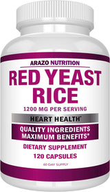 Suplemento Rojo Levadura Arroz Extracto 1200 mg Vegetariana