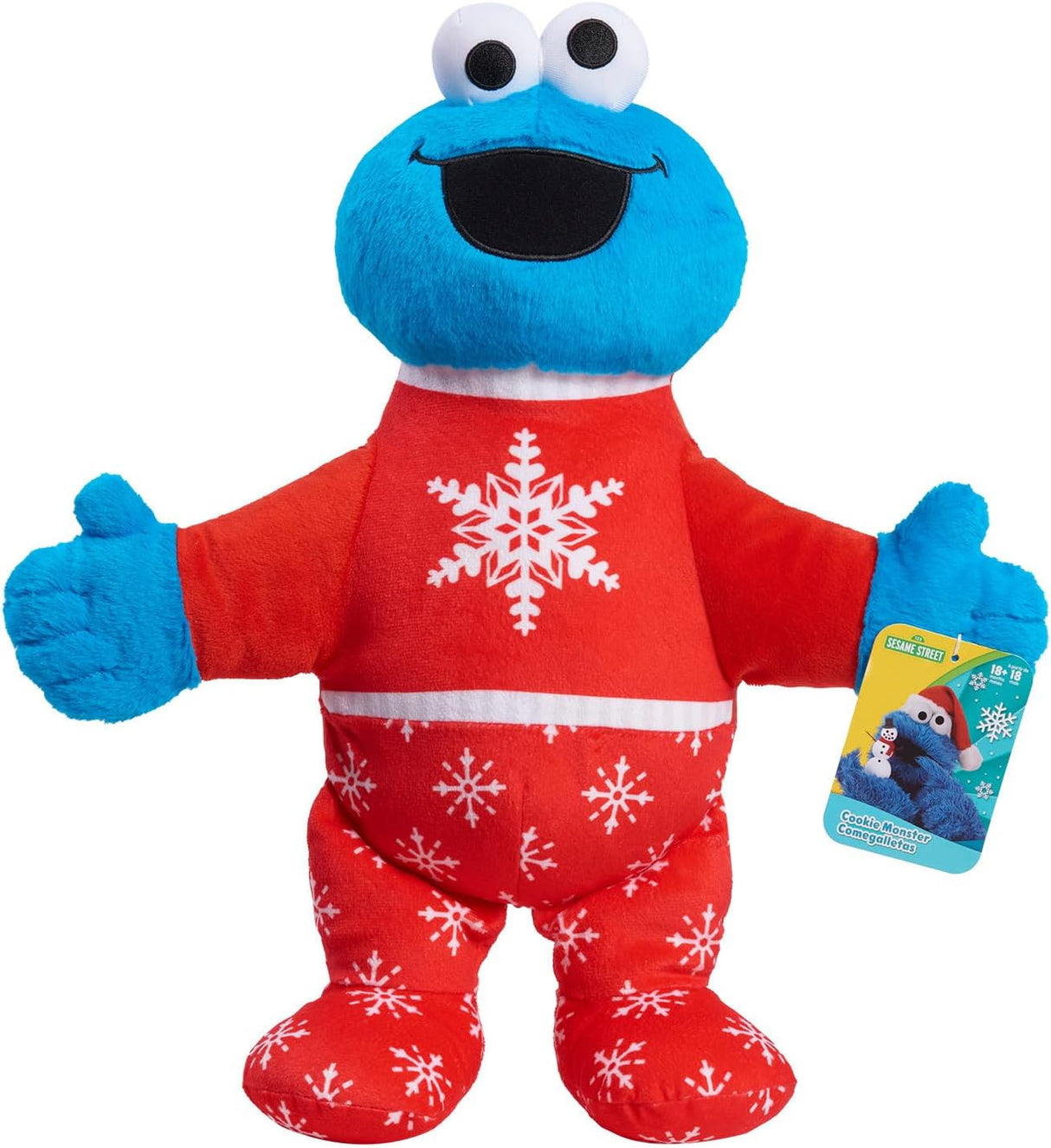Peluche Grande Cookie Monster de Sesame Street, Suave, 15