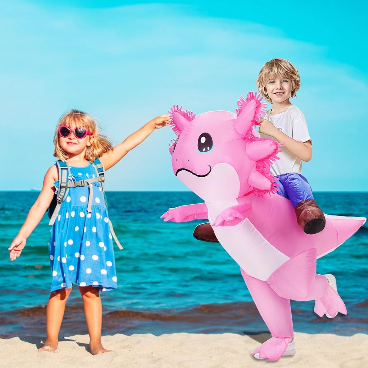 Disfraz Inflable Axolote para Niños - Stegosaurus, Halloween