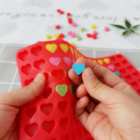 Moldes de Silicona Corazón - Candy Molds con Raspador, 1 PCS