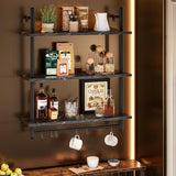 Estantería Flotante Bestier, 3 Niveles para Cocina y Baño