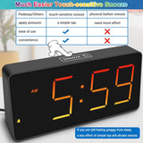 Reloj Despertador Digital Extra Fuerte con Luz LED y Cargador