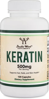 Vitaminas de Keratina para Cabello, Piel y Uñas, Double Wood