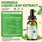 Extracto Líquido de Moringa, Moringa Plus, 1000 mg con Cúrcuma, Zinc y Vitamina C, 2 oz