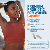 Probioticos para Mujeres, Dr. Tobias, 5B CFUs + Prebioticos y Arándano, 60 cápsulas