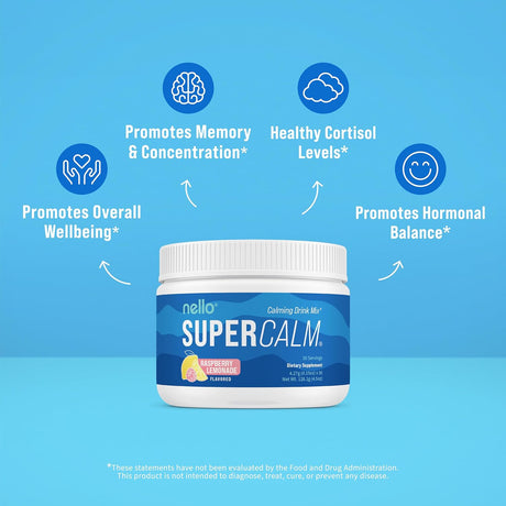 Mezcla Supercalm Nello - Ashwagandha, Magnesio, L-Teanina 30srv