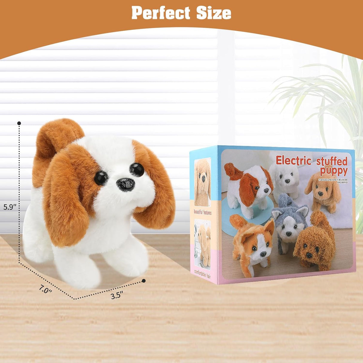 Perro de Peluche Interactivo San Bernardo - Camina, Ladrido, Modelo