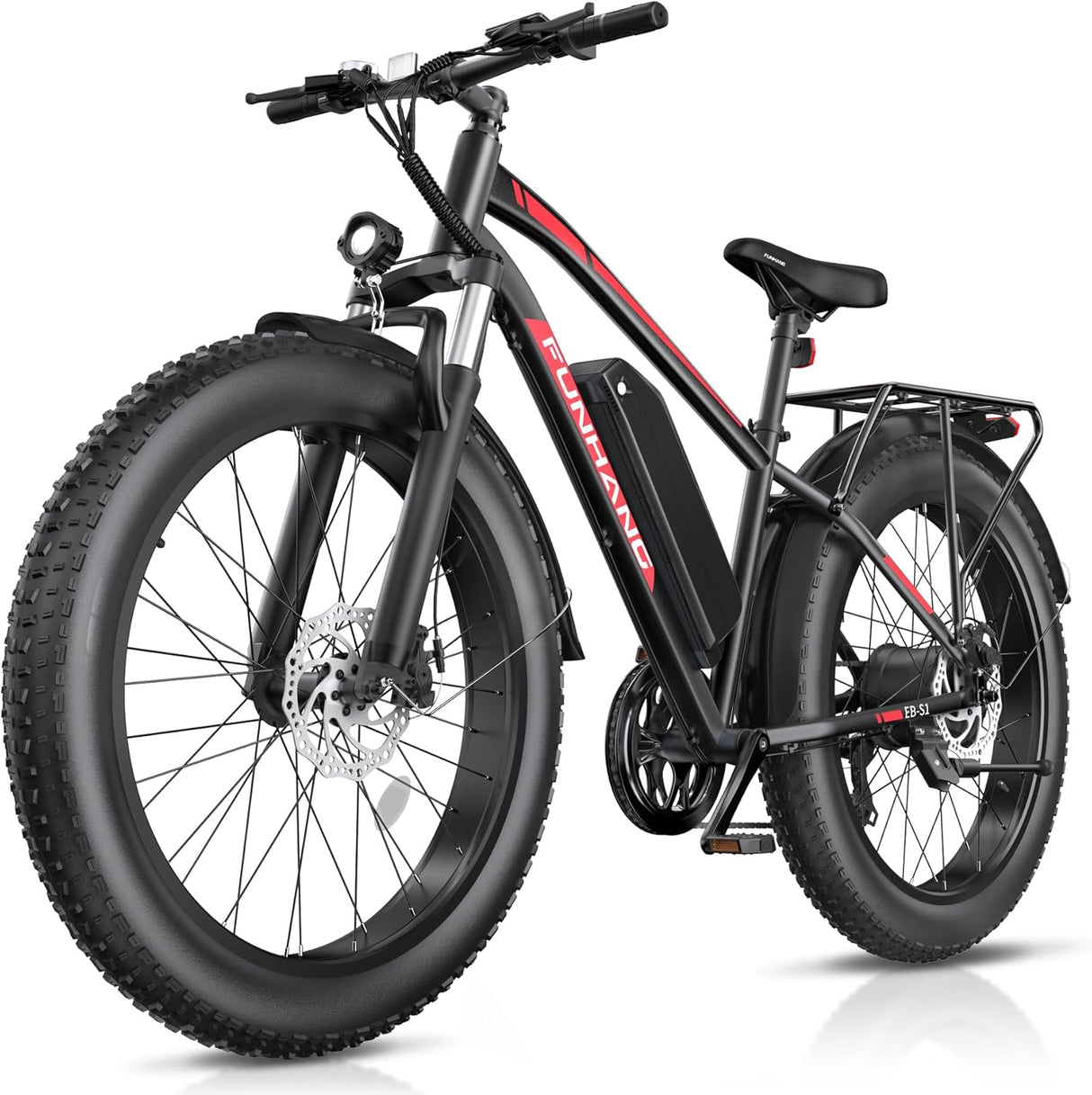 Bicicleta Eléctrica Peak 750W, 25MPH, 60M, 48V 13AH, 7 Velocidades